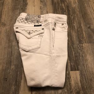 Miss Me White Jeans
